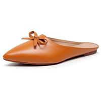 VenusCelia Women's Funkier Flat Mule, Camel, 5.5 UK