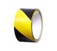 Venuscello 1 x 48mm x 33m Floor Marking LDPE Black & Yellow High Visibility Floor Hazard Lane Tape