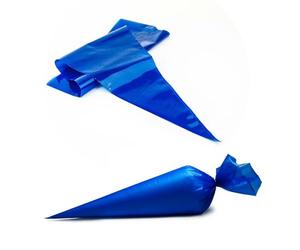 Venuscello® 100 x Blue Icing Piping Savoy Bag 21" Plastic Reusable Thick Non Sticky Cupcake Pastry Cookies Cake Dessert Decorative Easy Grip Comfortable Strong Nonslip Perfect Baking Professional