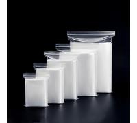 Venuscello® 100 x Grip Seal Bags Resealable Clear Plastic Bags 12.75 x 12.75" Poly Zip Lock Bags for Screw Food Candy