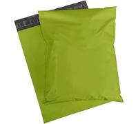 Venuscello® 100 x Lime Green Mailing Bags Poly Mailer Self Sealing Postal Courier Bag Envelopes Polythene Bag for Cloths, Stationary and Shipping - 10" x 14"