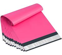 Venuscello® 100 x Pink Mailing Bags 10 x 14 in Poly Postal Self Sealing Courier Bag Envelopes Polythene Bag for Cloths Stationary and Shipping
