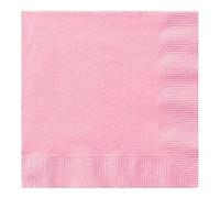 Venuscello 100 x Pink Swantex Paper Napkins Parties Napkins 33cm x 33cm 2-Ply Disposable Ideal for Birthday, Wedding Catering & Dinner