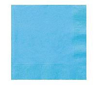 Venuscello 1000 x Sky Blue Swantex Paper Napkins Parties Napkins 33cm 2-Ply Disposable Ideal for Birthday, Wedding Catering & Dinner