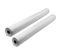 Venuscello 2 x White Banquet Roll 100m x 120cm Paper Banqueting Table Cover for Wedding Buffet Dinner Home Large Disposable Table Paper Cloth