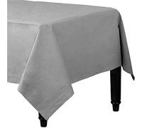 Venuscello® 25 x Silver Paper Table Cloth Square Tabletop Disposable Folded Cover to Protect Table for Birthday Party - 90cm x 90cm