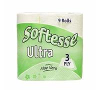 Venuscello® 45 x Softesse Aloevera Scented Tissue Paper Toilet Roll 3 Ply Soft Skin-Friendly Sustainable Use for Toilet