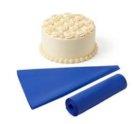 Venuscello® 5 x Blue Icing Piping Savoy Bag 21 Inch Plastic Reusable Non Sticky Cupcake Pastry Cookies Cake Dessert Decorating Easy Grip Strong Baking Kitchen