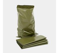 Venuscello 5 x Military Green Rubble Sacks Heavy Duty | Refuse Sacks Builders Bags 24 x 36 inch 350 Gauge Strong and Tear Resistant - Ideal for Builders, Contractors, Renovation and Garden Wastage