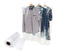 Venuscello® 50 x Garment Covers Roll Polythene Clear Polythene Bags for Dresses Laundry Trouser & Suits Shirts (32")