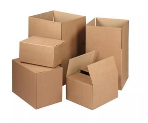 Venuscello 500 Boxes - 4 x 4 x 4 Inch Heavy Duty Single Wall Cardboard Boxes, for Moving, Shipping Parcels, Industrial Use