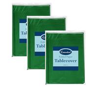 Venuscello 6 x Dark Green Paper Table Cover Cloths, 90cm x 90cm Square, Disposable, Folded, for Birthday Party