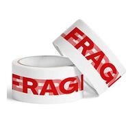 Venuscello® 6 x Parcel Packaging Tape Fragile 48mm x 66m Strong Packing for Sealing Boxes, Cartons and for Keeping Goods Firmly sealed Transit Sticky Thick
