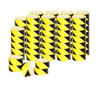 Venuscello® 72 x Floor Marking 50mm x 33m LDPE Black & Yellow Heavy Duty High Visibility Floor Hazard Lane Tape