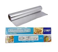 Venuscello® Aluminium Kitchen Foil Roll 300mm 450mm Catering Tin Food Wrap Roll for Cooking Baking Grilling Food Storage Strong Tear Resistant Foil (1, 450mm x 75m, 18")