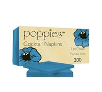 Venuscello® Cocktail Paper Napkins 24cm x 24cm 2 Ply Serviettes Tissue Napkins for Parties Catering Events Drinks Table Use Soft Absorbent Napkins (2000, Blue)