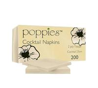 Venuscello® Cocktail Paper Napkins 24cm x 24cm 2 Ply Serviettes Tissue Napkins for Parties Catering Events Drinks Table Use Soft Absorbent Napkins (2000, Cream)