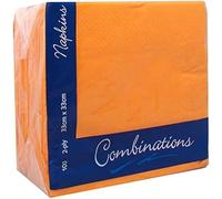 Venuscello® Combination Paper Napkins 33cm x 33cm 2 Ply Serviettes Tissue Napkins for Parties Catering Events Dining Table Use Soft Absorbent Napkins (2000, Orange)