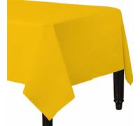 Venuscello® - Pack of 100 Yellow Paper Table Covers Square Tabletop Disposable Folded Cloth to Buffet Table & Birthday Party - 90cm x 90cm