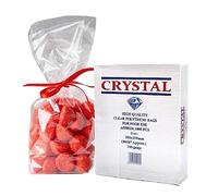 Venuscello® Pack of 500 Crystal Clear Polythene Bags 100 Gauge for Food & Vegetables Freezer Safe Bag - 18" x 24"