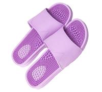 VENYAA Massage slippers for men,indoor Therapeutic Reflexology Sandals for Acupoint Massage Arch Pain Relief Non-Slip Massage Shoes for Bath Shower,Foot Massage Slippers(Size:EU 38/39,Color:Purple)