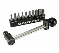 Venzo 1/4 Inch Driver Beam Torque Wrench Set - 2 to 10 Nm - Small Adjustable - Great Maintenance Tool for MTB, Mountain, Road Bike & Motorcycle - All Bits are Included As a Kit - Bicycle Carbon Parts