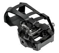 Venzo Fitness Exercise Indoor Bike Compatible with Shimano SPD Pedals with Adjustable Toe Clips & Cleats No Noise - New Model with Stronger Axle