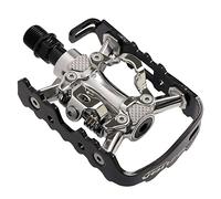 VENZO Multi-Use Compatible With Shimano SPD Mountain Bike Bicycle Sealed Clipless Pedals - Dual Platform Multi-Purpose - Great For Touring, Road, Trekking Bikes
