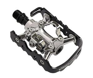 VENZO Multi-Use Compatible With Shimano SPD Mountain Bike Bicycle Sealed Clipless Pedals - Dual Platform Multi-Purpose - Great For Touring, Road, Trekking Bikes