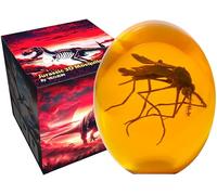 VEOJEIN Jurassic 3D Mosquito in Amber Resin [3D-B], Detailed Prehistoric Design, Collectible Paperweight, Cane Park, Dinosaur Gift Idea