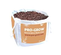 Veolia Pro-Grow 730L Decorative Bark Chip Bulk Bag: High Quality Mixed Bark For Pathways, Beds, Borders, Mulching And Decoration.