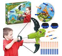 Veopoko Toys for 4 5 6 7 8 Year Old Boys, Dinosaur Toys for Boys Age 4-8 Bow and Arrow Set Kids 4 5 6 7 8 Year Old Boy Gifts Outdoor Toys for 4-8 Year Old Boys Toys Age 4-8 Archery Set Kids