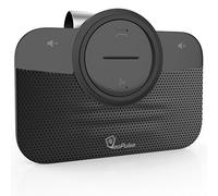 Veopulse Car Speakerphone B-PRO 2 with Bluetooth Automatic Cellphone Connection - Safe Hands-free Talking and Driving Wireless Technology - Compatible with All Cars and Bluetooth Phones, Sleek Black