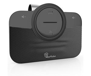 Veopulse Car Speakerphone B-PRO 2 with Bluetooth Automatic Cellphone Connection - Safe Hands-free Talking and Driving Wireless Technology - Compatible with All Cars and Bluetooth Phones, Sleek Black