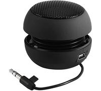 veorly Mini Portable Travel Loud Speaker with 3.5mm Audio Cable Low Voltage Built-in Battery Retractable Speaker for