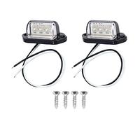 veorly Number Plate Lights Led License Plate Light Rear Lamps Universal 12v 24v For Car Trailer Vehicle Truck Ute Van Caravan Lorry Boat