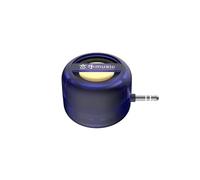 veorly Portable Mini Speaker Universal 3.5mm Sound Box Mobile Phone Speaker Amplifier External Wired Speakers Transparent Blue