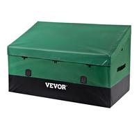 VEOVR Outdoor Storage Box, 230 Gallon Waterproof PE Tarpaulin Deck Box with Galvanized Frame, All-Weather Protection & Portable, for Camping, Garden,