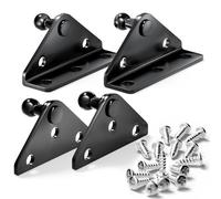 Vepagoo 13MM Gas Spring Lift Strut Bracket Ball Stud Black, Mounting Bracket for Lift Support Prop, Pack of 4