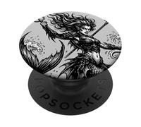 Vepar Rising Queen of Tides Illustration PopSockets Adhesive PopGrip