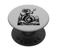 Vepar Siren of the Infernal Seas Illustration PopSockets Adhesive PopGrip