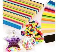 VEPEPE 3240 Pcs Paper Star Strips,Origami Lucky Crafts, 27 Colourful Origami,Double Sided Lucky Star Strips for Parties, Gifts, Art Supplies,Home DIY Crafts and Decorations