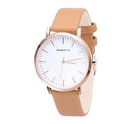 Vepiant Men Analog Quartz Watches Ultra-Thin Dial Minimalist Waterproof Fashion Simple Women Easy to Read Business Casual Durable Automatic Wrist Watch for Unisex Dress Leather Strap Wristwatch