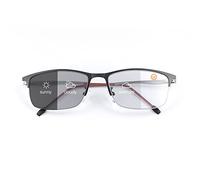 Vepiant Photochromic Multifocus Spring Hinge Progressive Reading Sunglasses 1.50