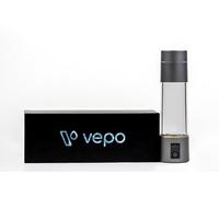 Vepo Hydrogen: The ultimate on-the-go hydrogen water bottle - 4000ppb High Output, Odorless & Chlorine-Free, Advanced PEM/SPE Technology, Durable, and Rechargable (Slate Gray)