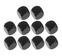 vepoty 10pcs 16mm Blank Dice Set Acrylic Dice Cubes for Game Party Diy Dice and Math Teaching