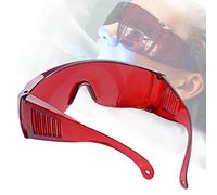 vepoty 1pcs Dental Eye Protection Glasses Tooth Whitening Curing Light Uv for Dentist Spectacles Red Goggle Glasses Protective Eye