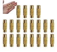vepoty 20pcs 4x12mm Connector Brass Screw Barrel Clasps for Diy Bracelet Necklace Jewelry Making Components Wholesale Accesories