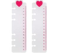 vepoty 2pcs 6 Holes Pages Binder Divider for Loose-leaf Notebook Inner Binder Ruler Bookmark for Notebook Planner A6
