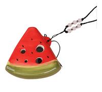 vepoty 6 Holes Ocarina Lovely Watermelon Shaped Ocarina Mini Ceramic Ocarina Wind Instruments for Beginner Kids